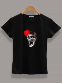 Round neck black color T-Sshirt for mens