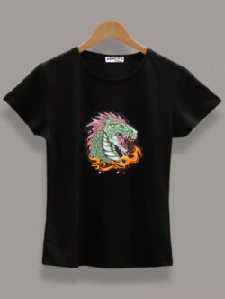 Round neck black color T-Sshirt for mens