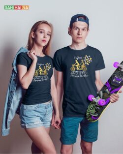 Round neck black color tshirt for mens & female