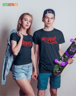 Round neck black color tshirt for mens & female