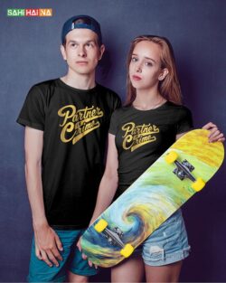 Round neck black color tshirt for mens & female