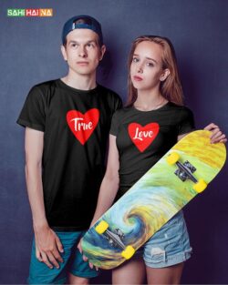 Round neck black color tshirt for mens & female