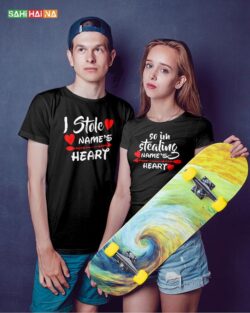 Round neck black color tshirt for mens & female